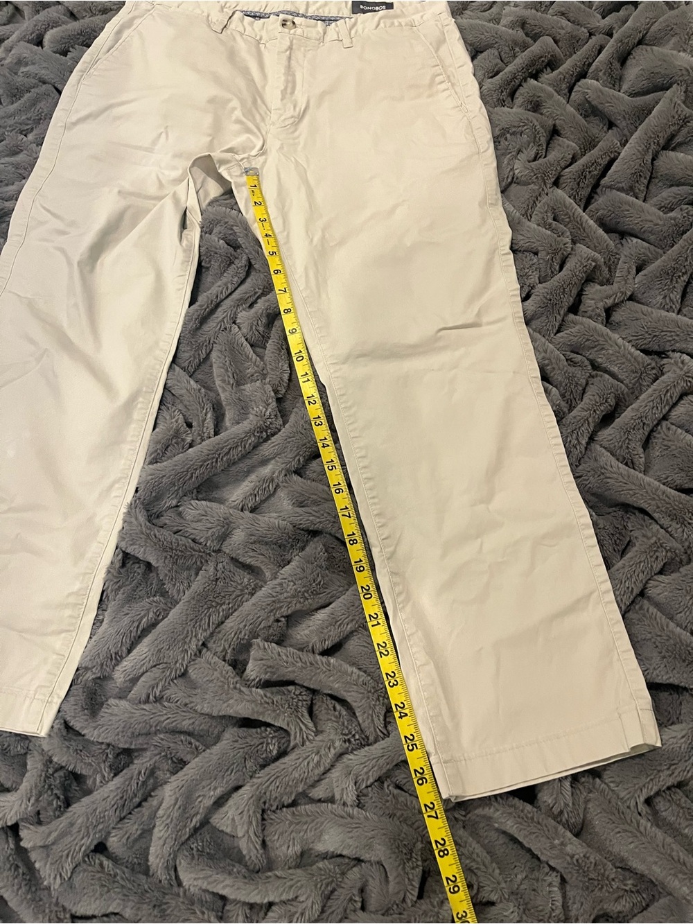 Bonobos Men's Chinos in Light Cream - Picture 12 of 13